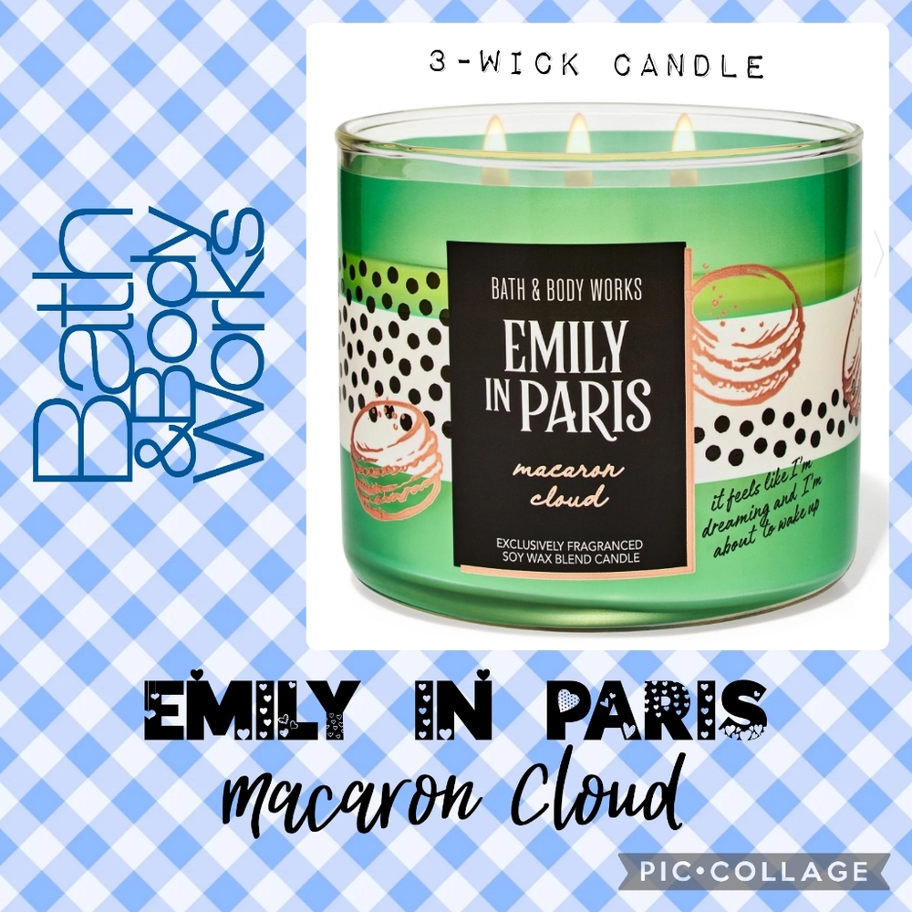 BBW Emily in Paris Macaron Cloud 3-Wick Candle